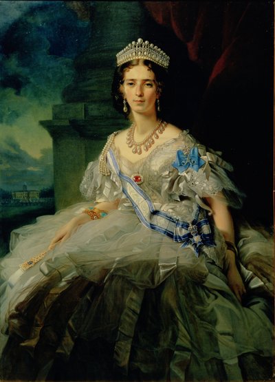Tatiana Alexanrovna Jusupova hercegnő portréja alkotó: Franz Xaver Winterhalter