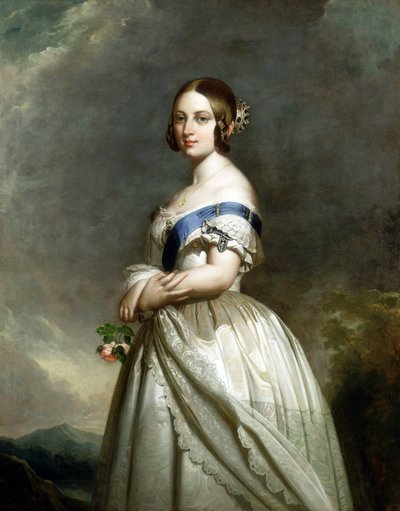 Viktória királynő portréja alkotó: Franz Xaver Winterhalter