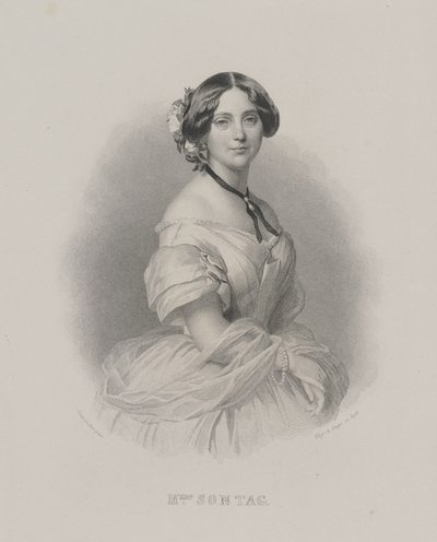 Henriette Sontag operaénekesnő portréja 1806-1854, c. 1850. alkotó: Franz Xaver Winterhalter