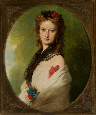 Zofia Potocka Zamoyska (1851–1927) portréja alkotó: Franz Xaver Winterhalter