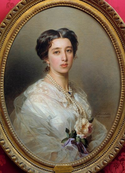 Xaver Winterhalter (1806-1873) Gagarin Stourza hercegnő festménye, 1857 Firenzei Szépművészeti Múzeum alkotó: Franz Xaver Winterhalter