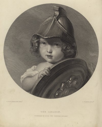 Helena hercegnő, mint az Amazon alkotó: Franz Xaver Winterhalter