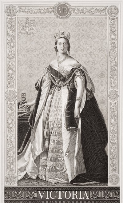 Viktória királynő (1819-1901) Az angol és skót történelem illusztrációiból, II. kötet alkotó: Franz Xaver Winterhalter