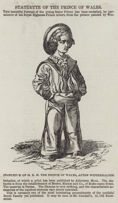 HRH, a walesi herceg szobra alkotó: Franz Xaver Winterhalter