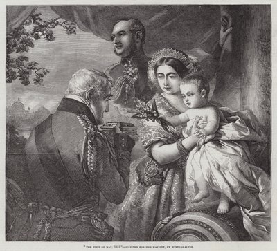 1851. május elseje, Őfelsége számára festve alkotó: Franz Xaver Winterhalter