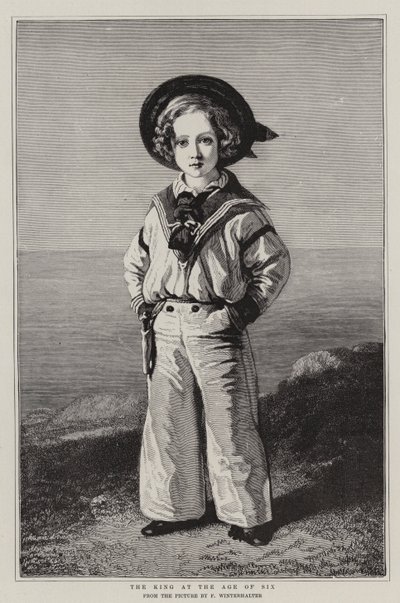 A király hatéves korában alkotó: Franz Xaver Winterhalter