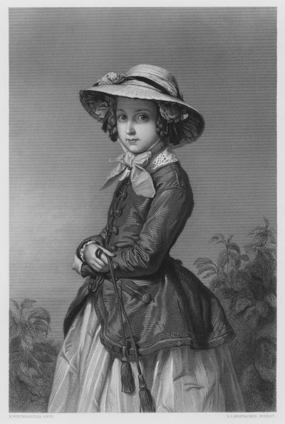 A belga hercegnő, a képről a Királyi Gyűjteményben alkotó: Franz Xaver after Winterhalter