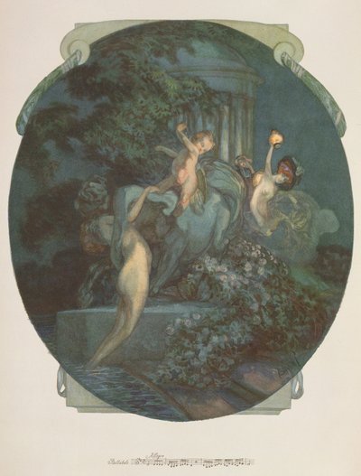 Kentaur, nimfák és Ámor alkotó: Franz von Bayros (1866 1924)