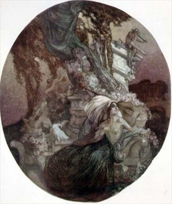 Nő gyöngyökkel alkotó: Franz von Bayros (1866 1924)