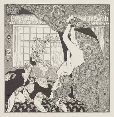 Illusztráció a mesékhez a fésülködőasztalnál, Choisy Le Conin alkotó: Franz von Bayros