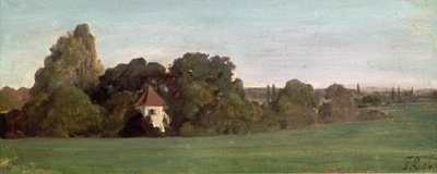 Tájkép kápolnával alkotó: Franz von Lenbach