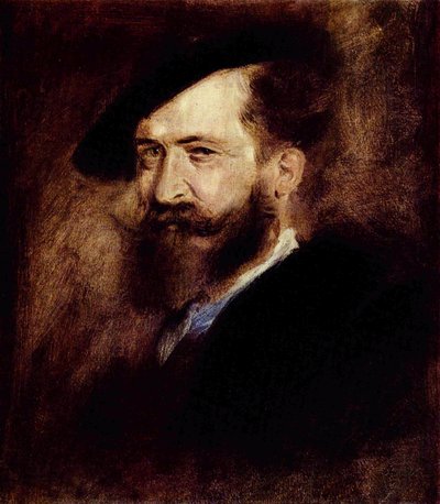 Wilhelm Busch portréja alkotó: Franz von Lenbach