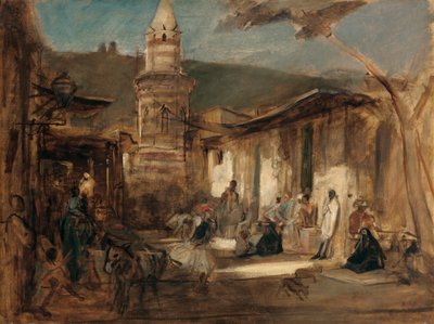 Utca Kairóban alkotó: Franz von Lenbach