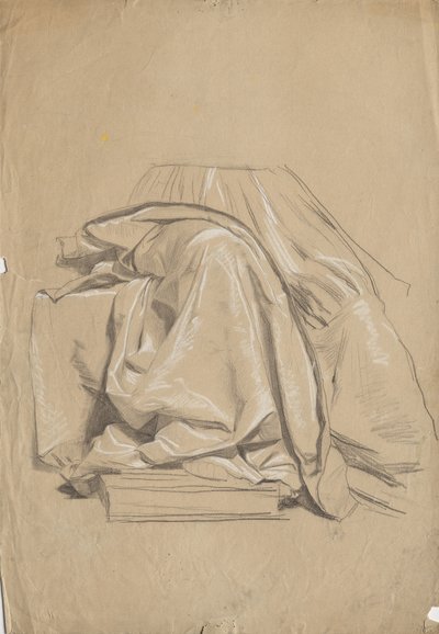 Draperiestudie alkotó: Franz von Matsch