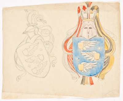 Tervezés családi címerhez alkotó: Franz von Matsch
