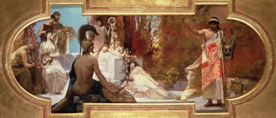 A Görög Színház a Színháztörténet című sorozatból a Burgtheater mennyezetére alkotó: Franz von Matsch