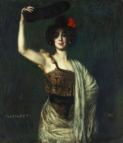 Saharet táncosnő alkotó: Franz von Stuck