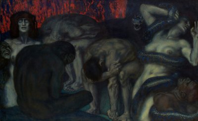 Pokol, 1908. alkotó: Franz von Stuck