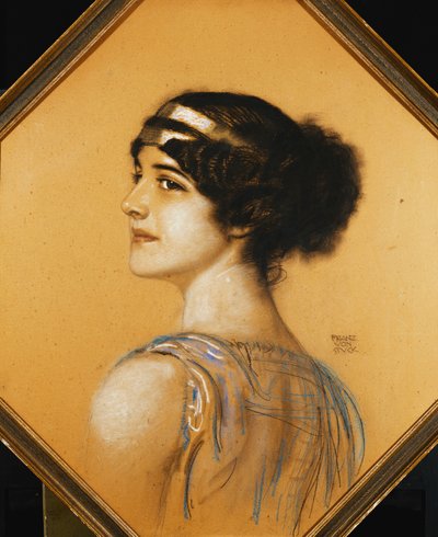 A művész lányának, Máriának portréja, alkotó: Franz von Stuck