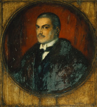A művész önarcképe, félhosszúság, 1915 alkotó: Franz von Stuck