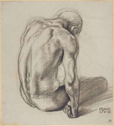 Ülő férfi alkotó: Franz von Stuck