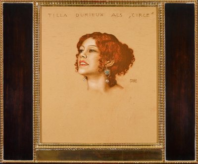 Tilla Durieux (1880-1971) mint Circe - Franz-Ritter (Franz Ritter) von Stuck (1863-1928). Pasztell kartonon alkotó: Franz von Stuck