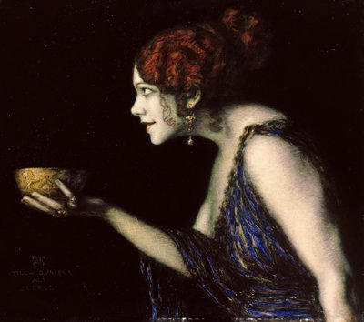 Tilla Durieux 1880-1971 mint Circe, 1913 körül. alkotó: Franz von Stuck
