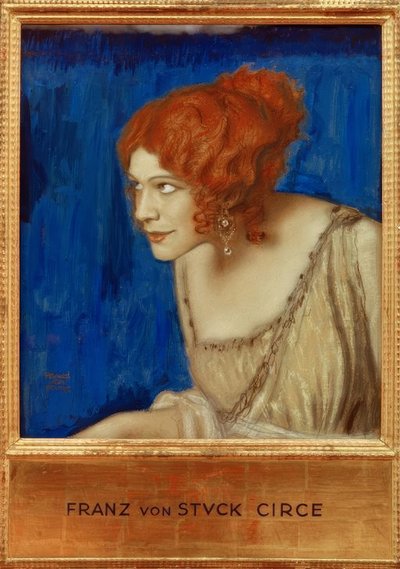 Tilla Durieux als Circe / F. v. Megragadt alkotó: Franz von Stuck
