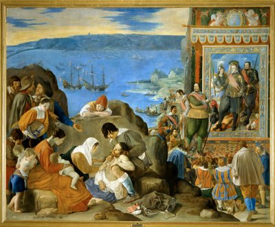 Bahia visszafoglalása 1625-ben ... (festmény, vászon) alkotó: Fray Juan Batista Maino or Mayno