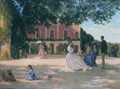 Francia: La Terrasse de Méric alkotó: Frédéric Bazille