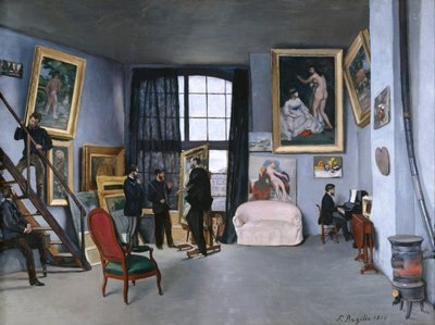 Bazille stúdiója alkotó: Frédéric Bazille