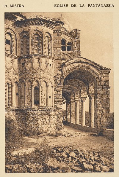 Mistra. Eglise de la Pantanassia alkotó: Frédéric Boissonnas