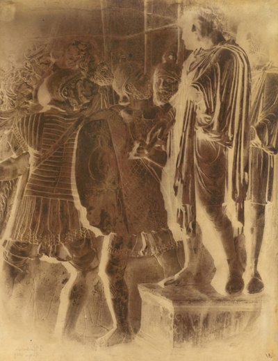 Bas dombormű a Konstantin diadalívéről, Róma, 1849. alkotó: Frédéric Flachéron