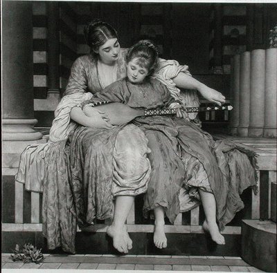 A Zenei lecke, a The Fine Art Society kiadásában alkotó: Frederic (after) Leighton