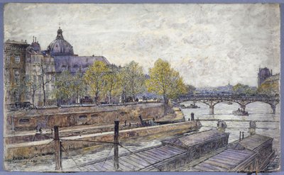 Quai Conti és Pont des Arts alkotó: Frederic Anatole Houbron