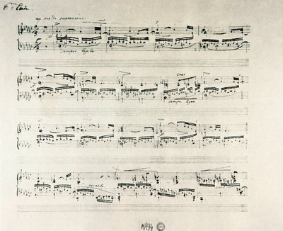 Frederic Chopin (1810-1849) lengyel zeneszerző "Etudes for piano opus 10" partitúrája alkotó: Frederic Chopin