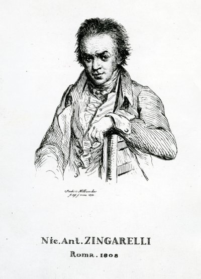 Niccolo Antonio Zingarelli, 1870 alkotó: Frederic Desire Hillemacher
