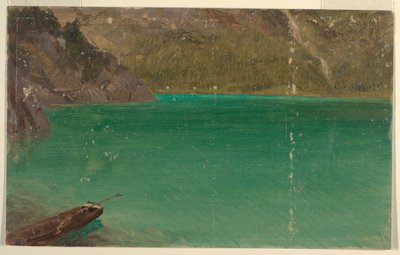Alpesi tó (Bajorország vagy Svájc) alkotó: Frederic Edwin Church