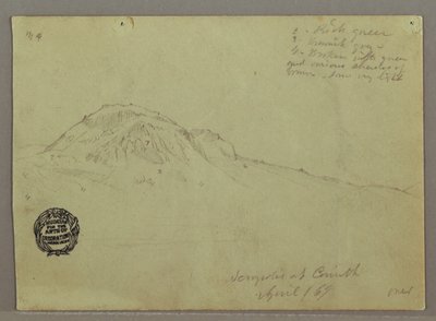 Bare Hill, Korinthoszi Akropolisz, Görögország alkotó: Frederic Edwin Church