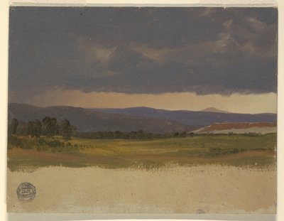Blue Hill alacsony felhők alatt alkotó: Frederic Edwin Church