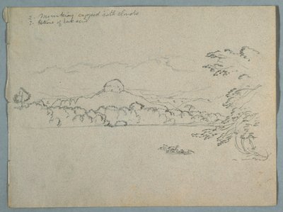 Felhős dél-amerikai hegyvidéki táj egy öböl mellett, 1. rész? alkotó: Frederic Edwin Church