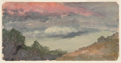 Felhők Church farmja felett, Hudson N.Y. alkotó: Frederic Edwin Church
