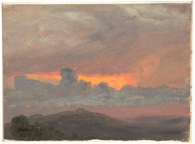 Felhős naplemente, Jamaica alkotó: Frederic Edwin Church