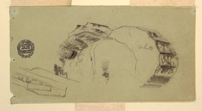 Oszlop és Entablature Fragments, Athén alkotó: Frederic Edwin Church