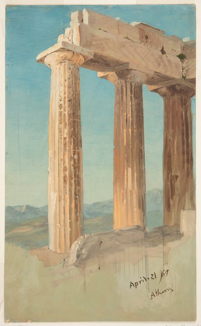 A Parthenon oszlopai, Athén alkotó: Frederic Edwin Church