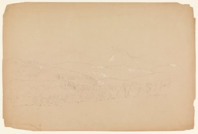 A Katahdin távoli látképe nyugatról nézve alkotó: Frederic Edwin Church