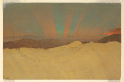 Rajz, Aurora Borealis, 1860-70 alkotó: Frederic Edwin Church