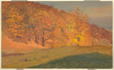 Rajz, Őszi erdő, 1870 körüli évek alkotó: Frederic Edwin Church