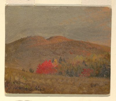 Rajz, Őszi tájkép (Vermont), 1865-70 alkotó: Frederic Edwin Church