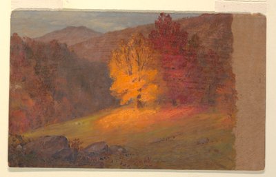 Rajz, Őszi táj, 1860-70 alkotó: Frederic Edwin Church